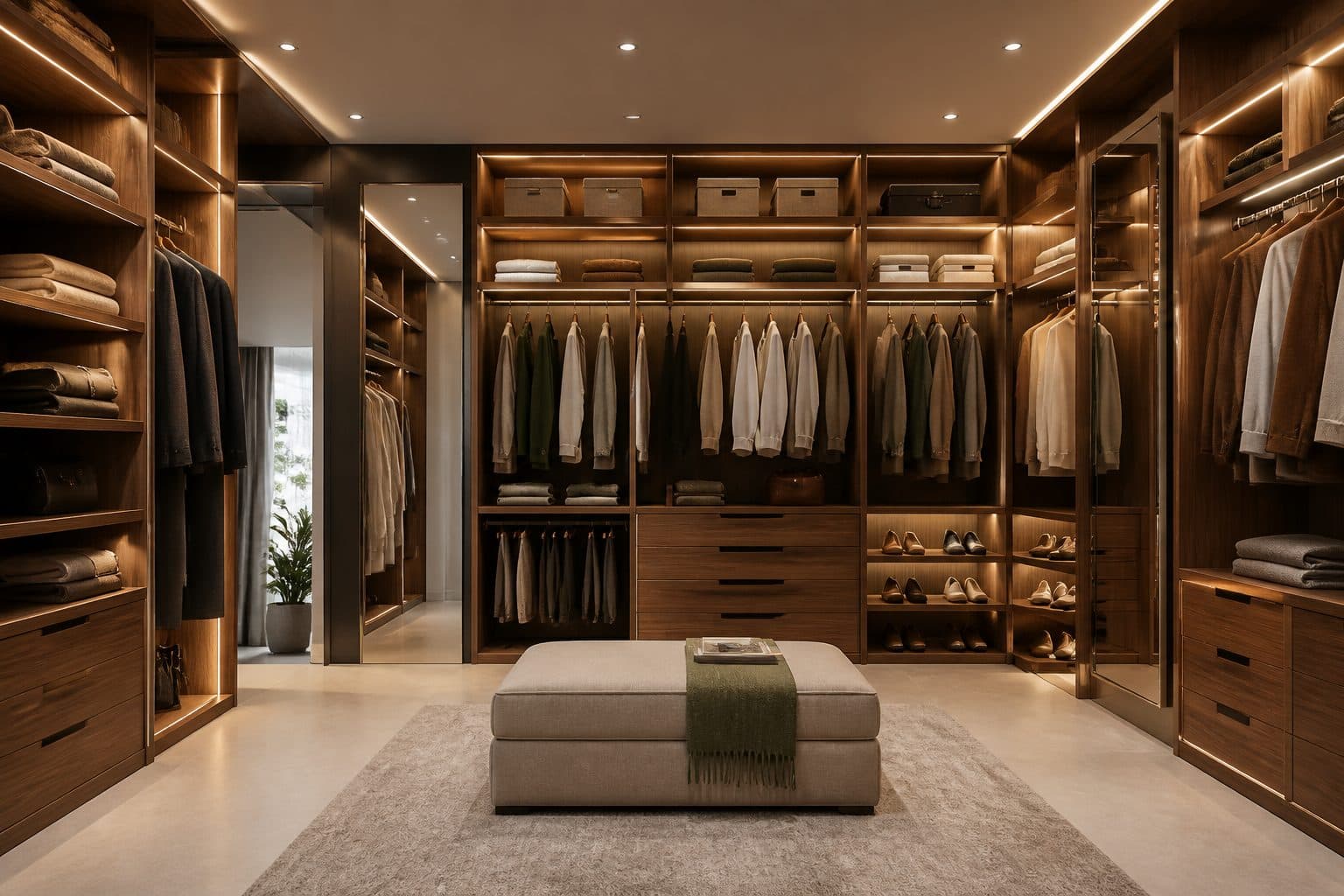 Walk-in wardrobe interior trend reference - Arsa Interiors Pune & Baramati